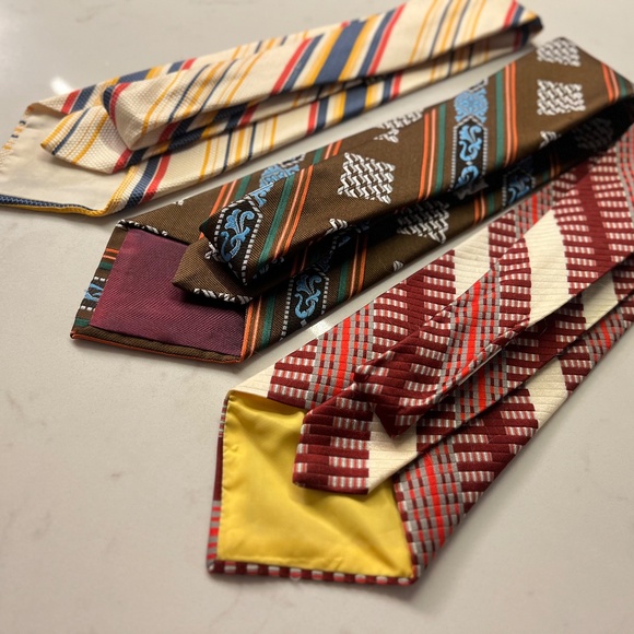 Vintage Ties | Three Retro Ties 70s Ties Sears, Marshall Field, Montgomery Ward - Picture 7 of 16